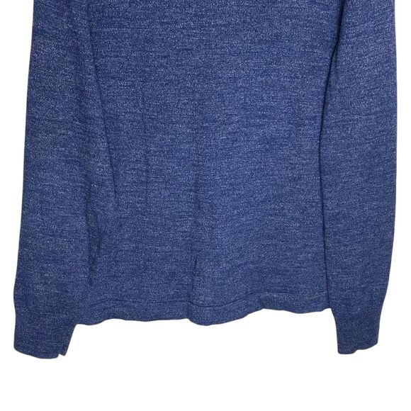 J Crew Sweater Mens Small Blue Crew Neck Pullover Lightweight Preppy Cotton Cozy - Picture 5 of 8